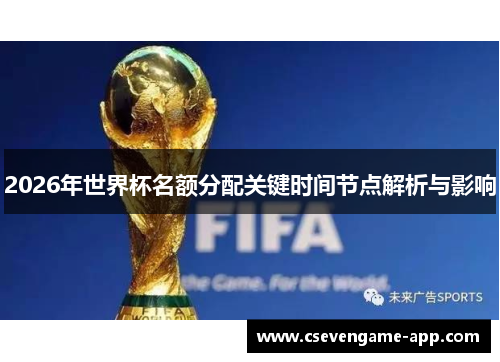 2026年世界杯名额分配关键时间节点解析与影响